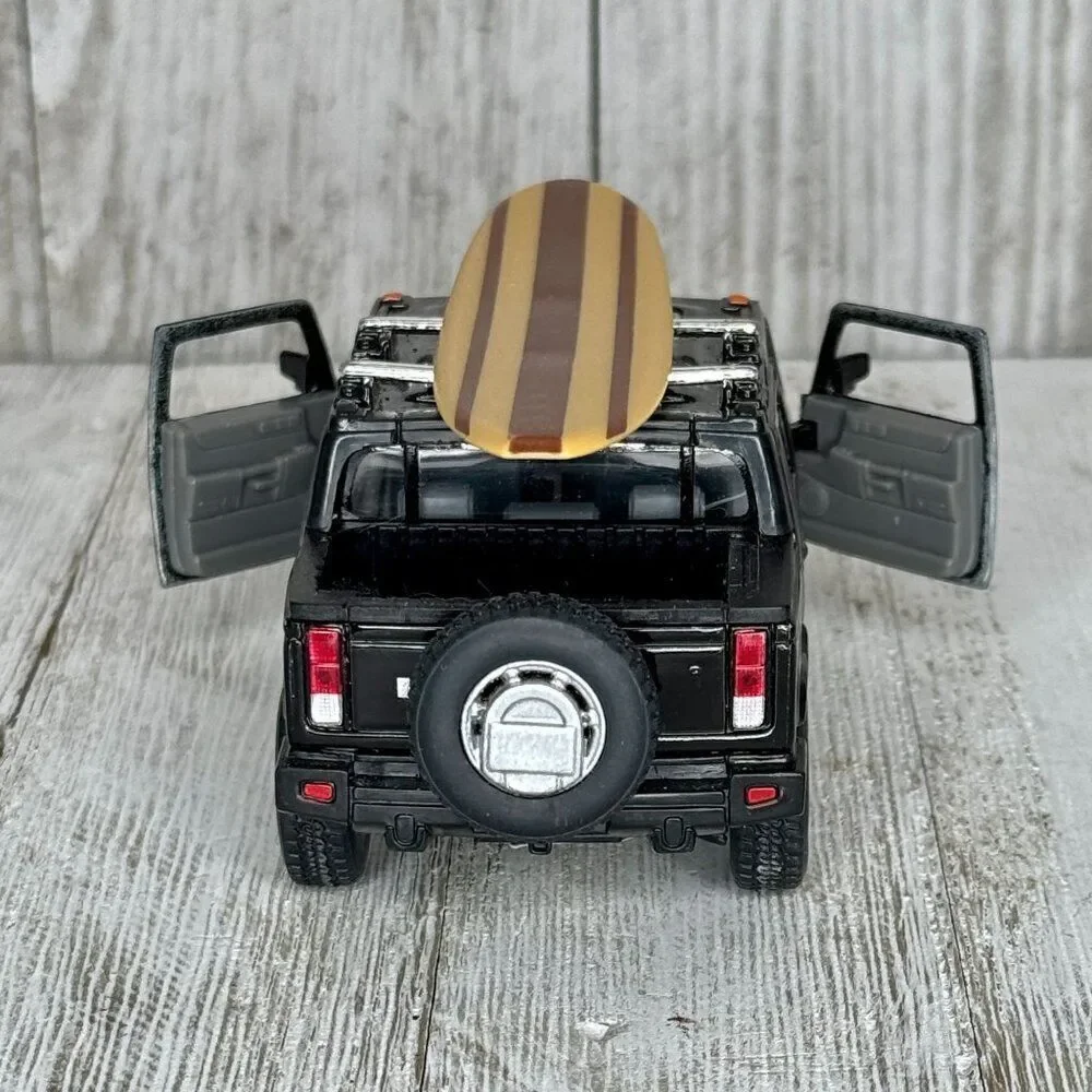 Kinsmart 2005 Hummer H2 SUT Black - 5097D - 1/40 scale Diecast Model Toy Car Tru